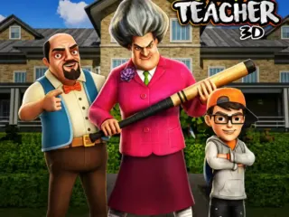 Scary Teacher 3D online prank game featuring Miss T