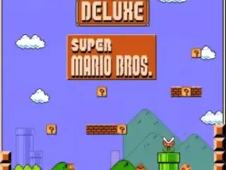 Super Mario Bros online gameplay with Mario exploring the Mushroom Kingdom