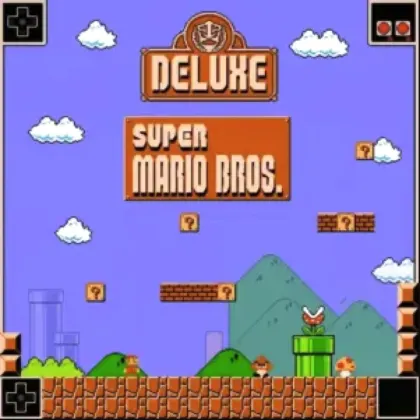 Super Mario Bros online gameplay with Mario exploring the Mushroom Kingdom