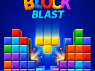 Block Blast Game with colorful blocks on an 8×8 puzzle grid