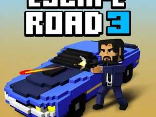 Escape Road 3 getaway car escaping a police chase