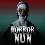 Sister Madeline hunting the player through Eagle Junior High School in Horror Nun