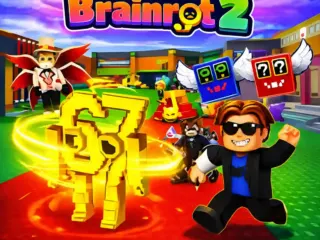 Player protecting rare Brainrot characters inside a base in Rob Brainrot 2