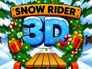 Snow Rider 3D sled racing down a snowy mountain