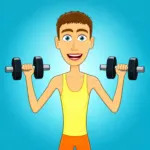 Play Muscle Clicker unblocked and help a young athlete train with dumbbells.