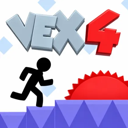 Play Vex 4 unblocked online – guide the stickman through challenging platforms and deadly obstacles.